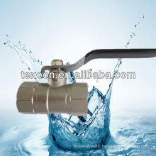 nickel plated reducing port brass ball valve with new bonnet steel handle light duty